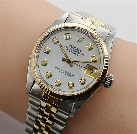 vintage Rolex Datejust diamond